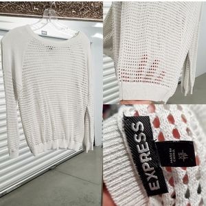 Express white long sleeve shirt